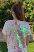Pink Sequins Top